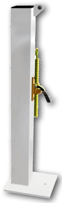 Poteaux De Tennis Acier Carré Sur Platine