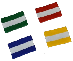 Lot De 3 Brassards Bicolores