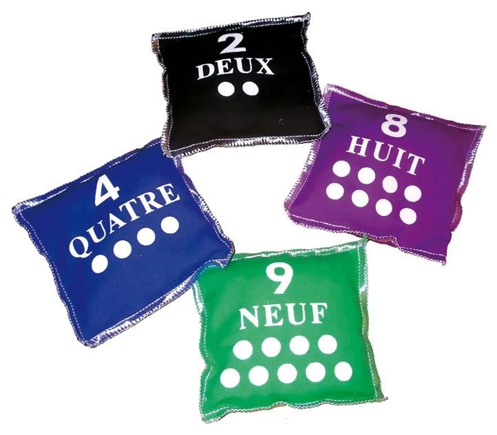 Lot De 10 Sachets Numérotés Français