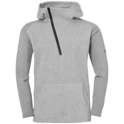 Veste Uhlsport Essential Pro Zi-Hoodie Grise Personnalisable