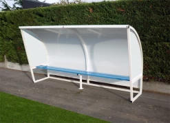 Abris De Touche Acier Galv Plastifié Blanc Haut. 2m Long. 6m