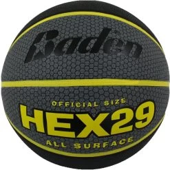 Ballon De Basket Baden Hex 29 Jaune Taille 7