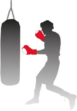 Gant De Boxe Avec Zone De Cible