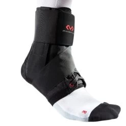 Chevillère à Lacets Mc David Avec Bandes Strap Noir (195R)