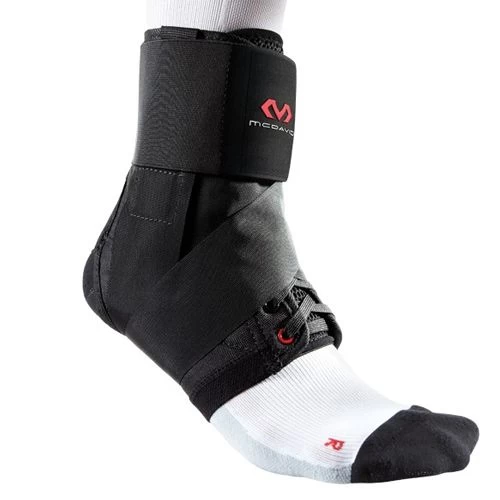 Chevillère à Lacets Mc David Avec Bandes Strap Noir (195R)