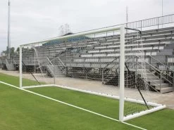 BUT DE FOOT À 11 TRANSPORTABLE, EN ALUMINIUM 120MM X 100MM, AVEC CROCHETS (LA PAIRE)