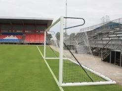 BUT DE FOOTBALL À 11 TRANSPORTABLE, EN ALUMINIUM Ø101.6MM, AVEC CROCHETS (LA PAIRE)