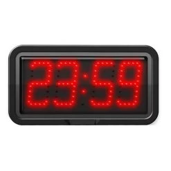 Afficheur Int./ext. LED - 4 Chiffres 10 Cm - Horloge/Calendrier/Chronomètre/Timer/Thermomètre (option) - Télécommande Sans Fil