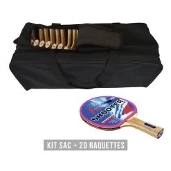 KIT 20 RAQUETTES PING PONG SHOOTER