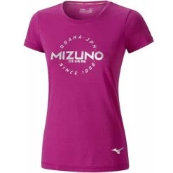 T-shirt Mizuno Heritage Hinomaru Femme Rose