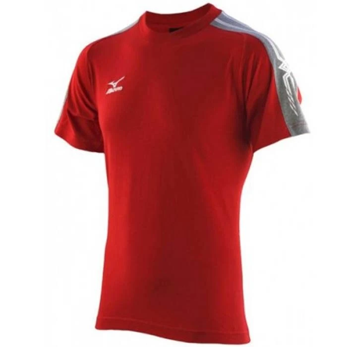 T-shirt Volley-ball Mizuno Team Training Rouge