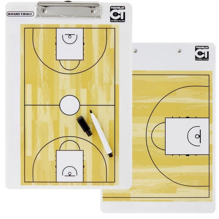 Plaquette De Coach Basket-ball Jaune