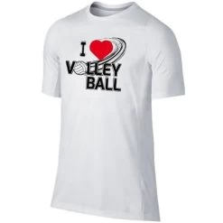 T-shirt I Love Volley Ball Blanc